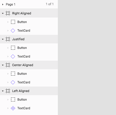 A screenshot of the Figma layers panel