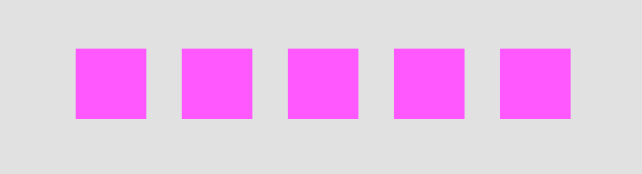 A screenshot of the result of our plugin: 5 pink rectangles.