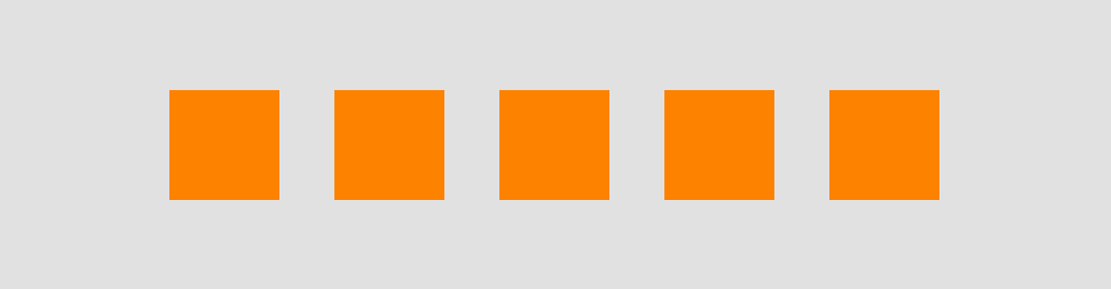 A screenshot of the result of our plugin: 5 orange rectangles.